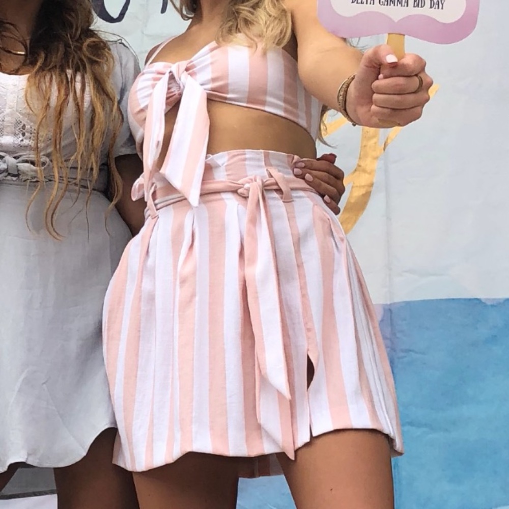 Privacy Please Two Piece Skirt Set